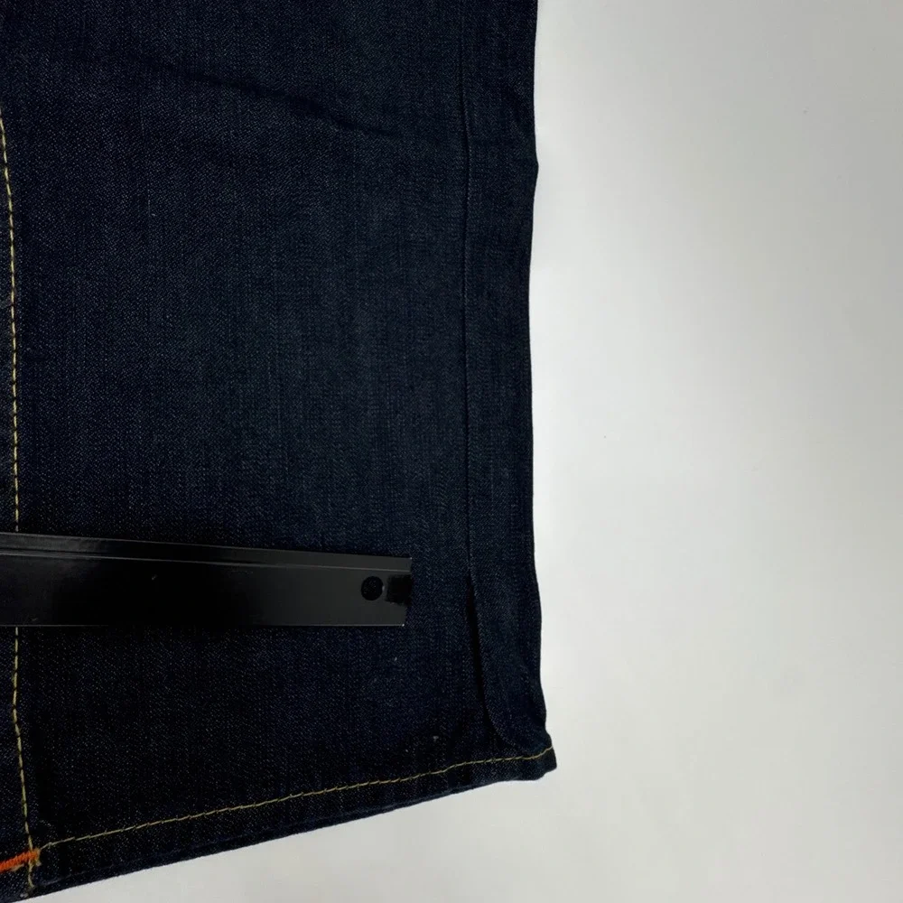 True Religion Jeans Men 28 Dark‎ Indigo Skinny Flap SN Body Rinse Denim